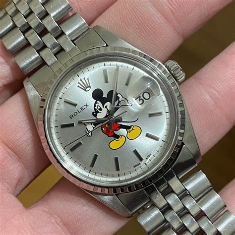 rolex mit mickey mouse|rolex datejust 36 silver.